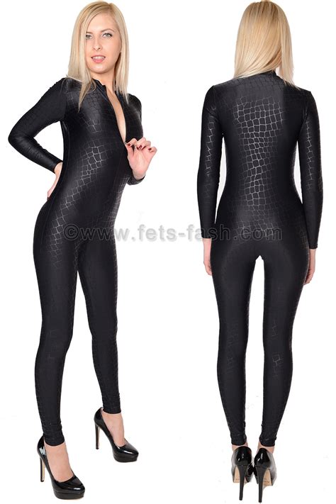 Catsuit With Front Zipper From Fets Fash In Elastane Screens