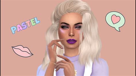 The Sims 4 Cas Pastel Cc Links 💜💜💜 Youtube