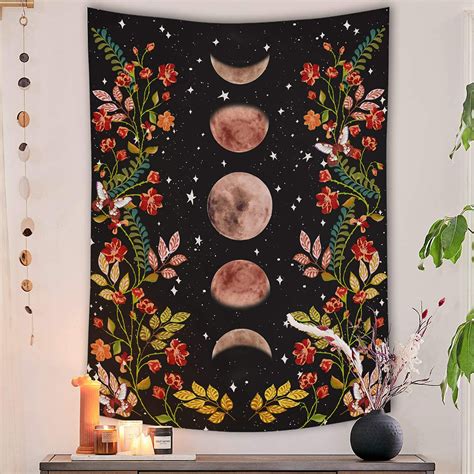 Shop for wall hangings for bedroom at bed bath & beyond. Moon Tapestry Mandala Wall Hangings Boho Poster Bedspread ...