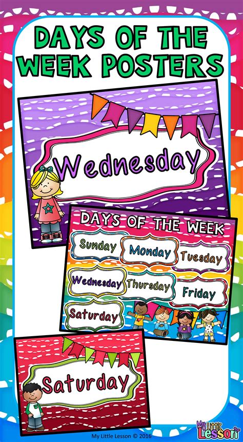 Classroom Posters Days Of The Week