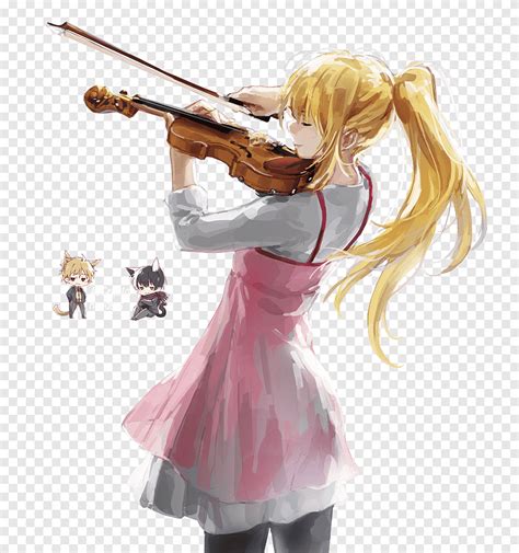 Sad Anime Girl With Violin