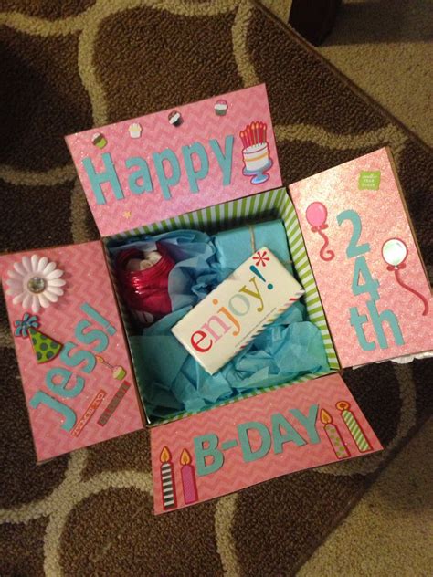 Best Friend Birthday Box Decorate The Inside Of The Box With Scrap