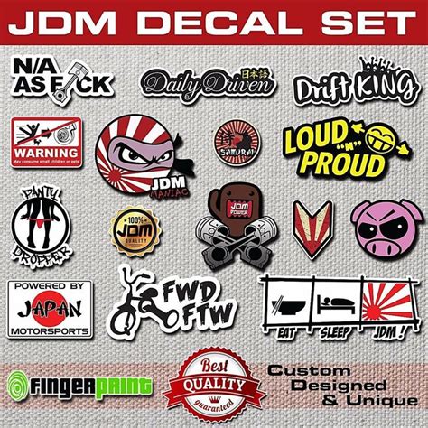 24 JDM Sticker Pack