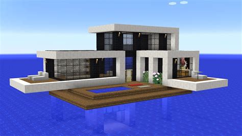 A water modern house in minecraft is a unique yet simple build that combines the aesthetics of a modern house with the beautiful. Minecraft - How to build a modern house on water - YouTube