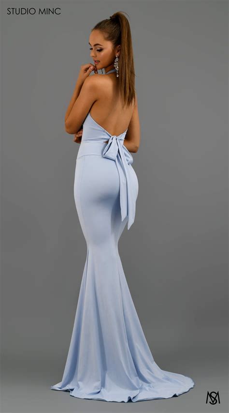 Baby Blue Hourglass Fitted Prom Dresses Baby Blue Prom Dresses