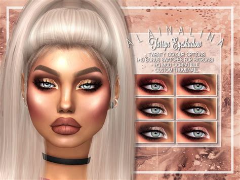 Alaina Lina Eye Makeup Set Makeup Cc Sims 4 Cc Makeup Dramatic Eye