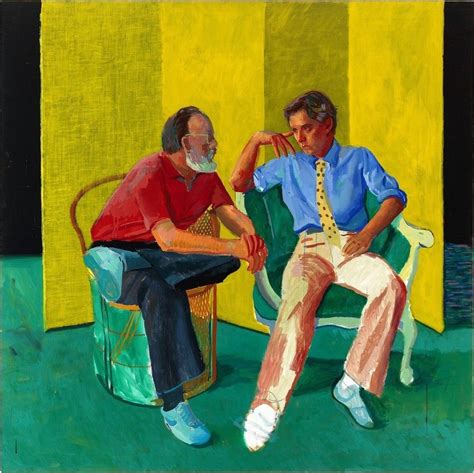 David Hockney The Conversation 1980 Acrylic On Canvas A Closer