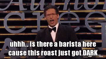 This Roast Just Got Dark Roasted GIF Boom Roasted Andy Samberg Burn Gif S Ontdekken En Delen