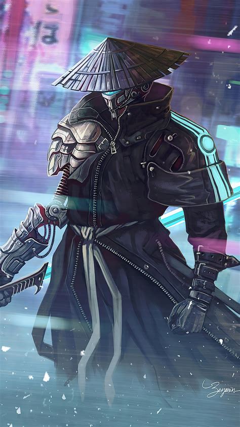 Cyberpunk Samurai 2560 Wallpaper