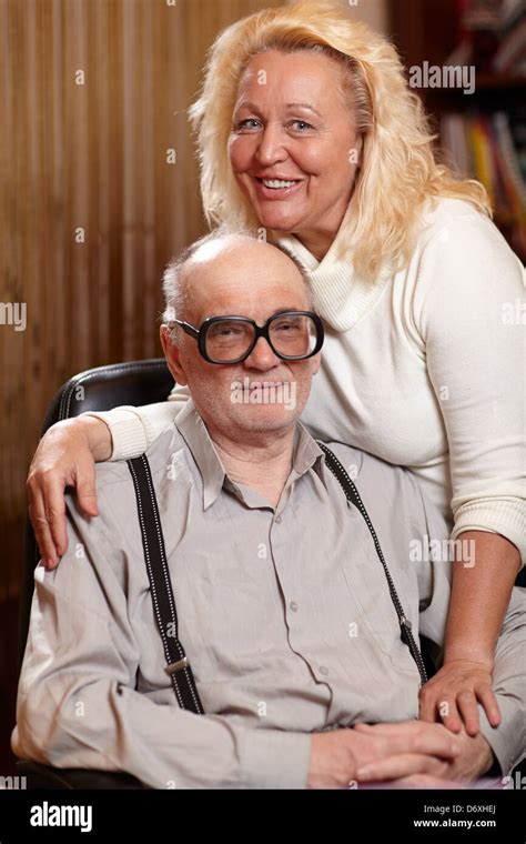 Happy Seniors Couple In Love At Home Stock Photo Alamy