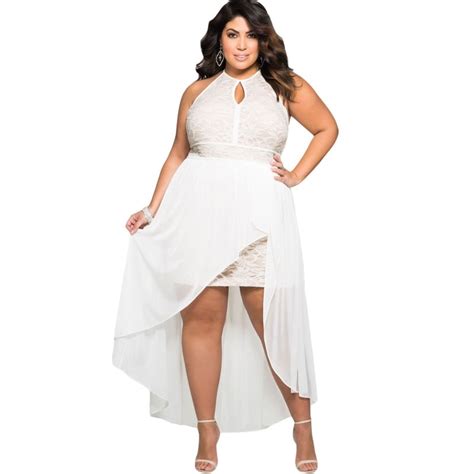 White Plus Size Dress 2017 Lace Special Occasion Sexy