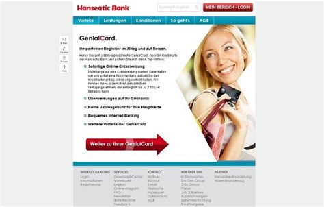 Hanseatic bank aus hamburg besitzt nachweislich: Hanseatic Bank GenialCard Erfahrungen im Test 2021 » Note: 1,8