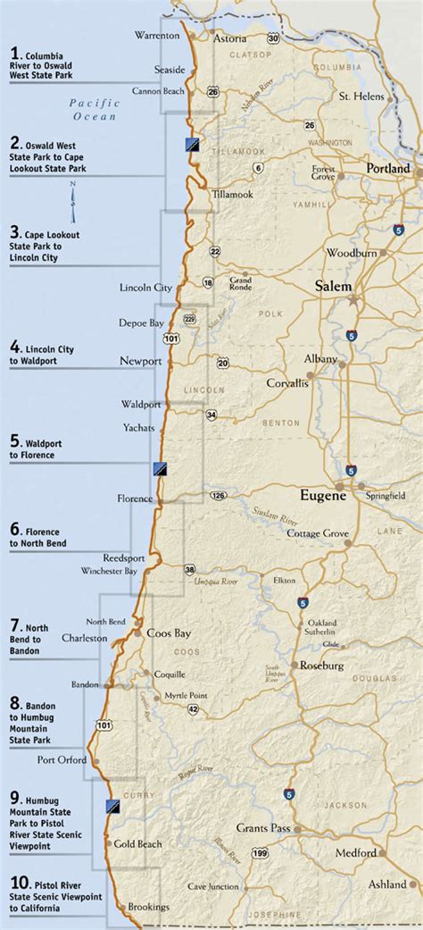 Map Of Oregon State Parks Large World Map