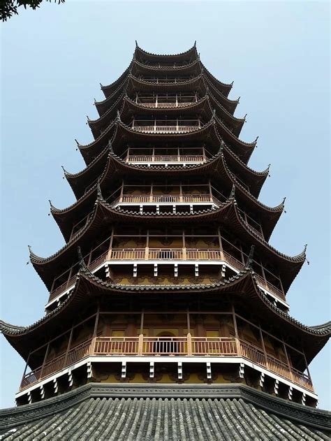 Chinese Tower Architecture Suzhou Pikist