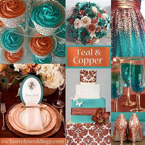Pink, teal and glitter — just a few of our favorite things, which are on full display in this styled shoot from perez. My two favorites! Bronze or copper and turquoise | Copper ...