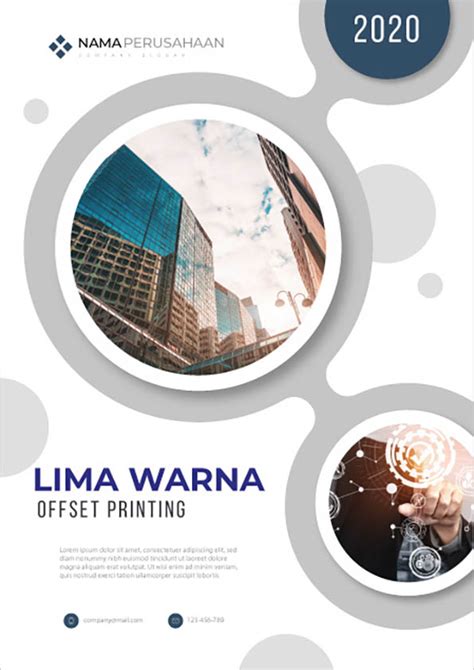 Contoh Desain Brosur Lima Warna Offset Printing Images And Photos Finder
