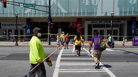 College Football Hall Of Fame Damaged In Atlanta Protests