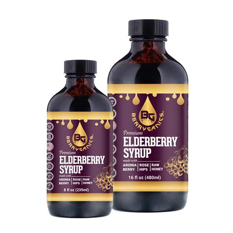Elderberry syrup is an effective and healthy remedy against colds and flu. 100% Organic Elderberry Syrup | Raw Honey | No Fillers