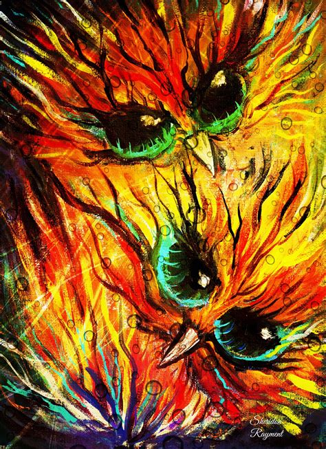 Owl Art Owls Twin Flames By Sheridon Rayment Acrylic On Canvas Art