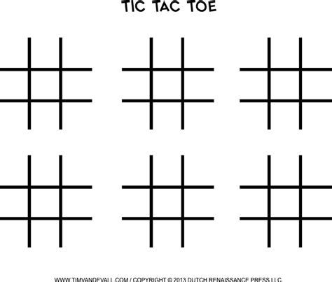 Tic Tac Toe Template - Template Free Download | Speedy Template