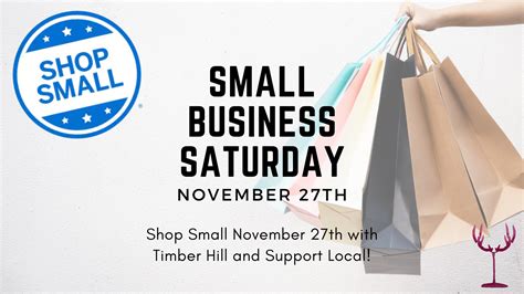 Small Business Saturday Timber Hill Winery