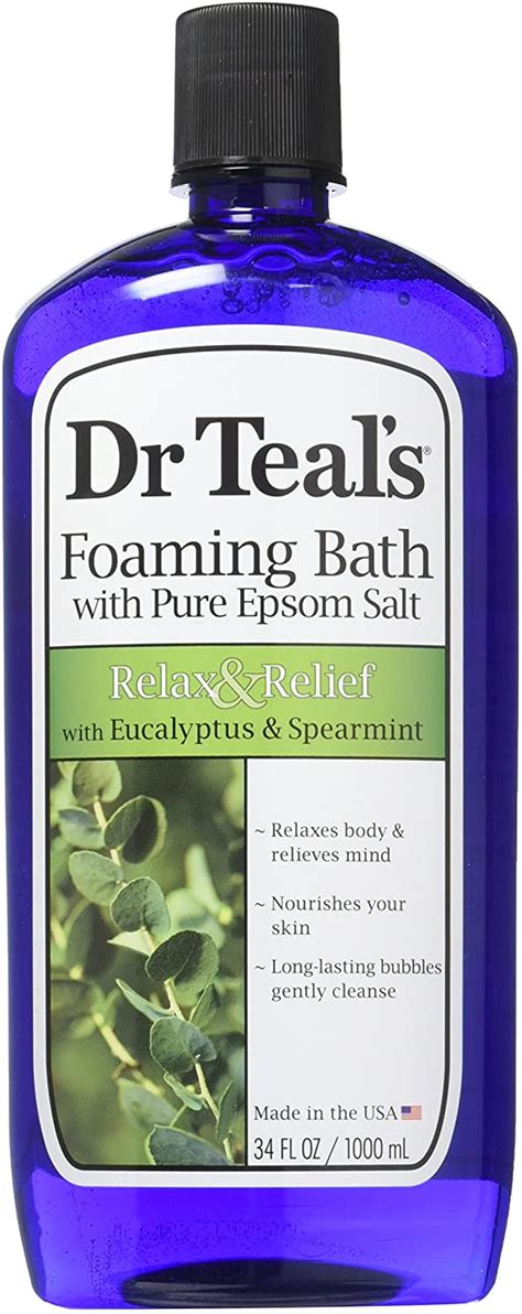 Dr Teals Pure Epsom Salt Foaming Bath To Relax And Relief With Eucalyptus And Spearmint 1