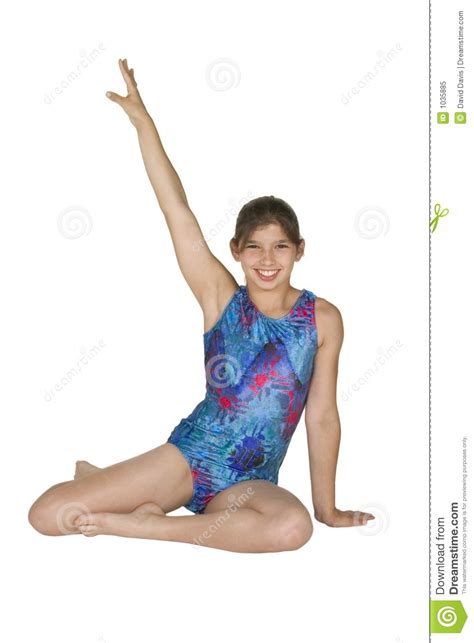 Shop sports themed canvas prints: 12 Year Old Girl In Gymnastics Poses Stock Image - Image ...