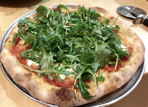 Margarita And Arugula Pie From Elements Of Pizza No In Oven Broiler So