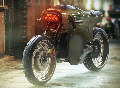 Sinister Electric Cafe Racer Features Burning Hot Headlamps