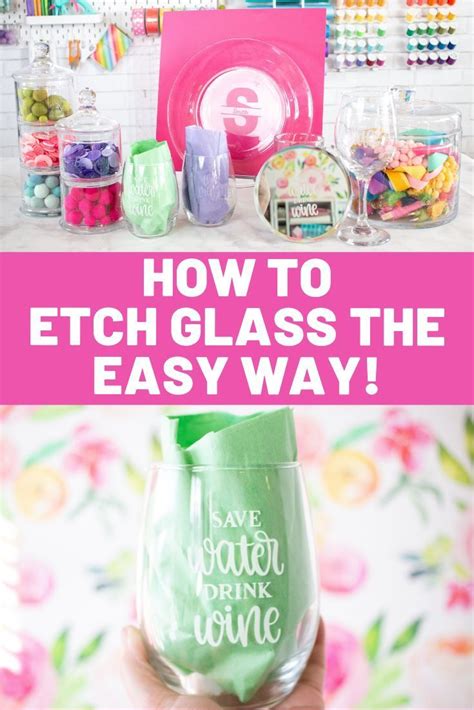 Learn How To Easily Etch Glass Using Armour Etching Cream And A Cricut