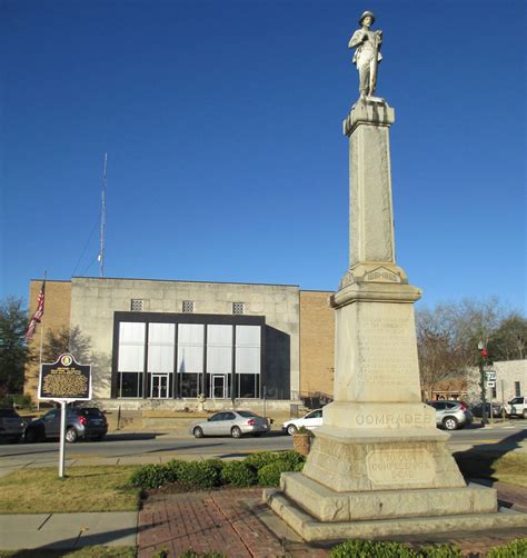 Barbour County Courthouse And Confederate Monument Clayto Flickr