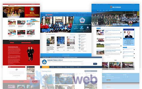 Tutorial dan perkhidmatan panduan yang anda perlukan untuk membuat laman web pertama anda. Contoh Website Sekolah dan Organisasi - Okejasaweb.com