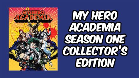 My Hero Academia Season One Limited Collectors Edition Unboxing Youtube