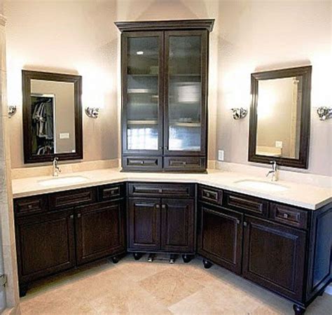 Corner Double Sink Bathroom Vanity Corner Double Vanity Houzz