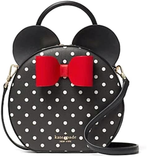 Disney Kate Spade New York Minnie Mouse Crossbody Bag Black White Polka