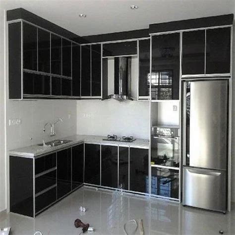 Aluminum Modern Aluminium Modular Kitchen Cabinet At Rs 450square Feet