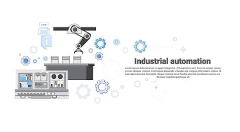 Premium Vector Industrial Automation Industry Production Web Banner