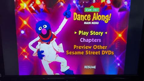 Sesame Street Dance Along 2003 DVD Menu Walkthrough YouTube