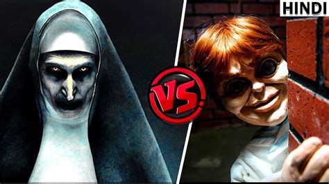 The Nun Vs Robert The Doll Face Off Challenge Hindi Ghostly Tube Youtube