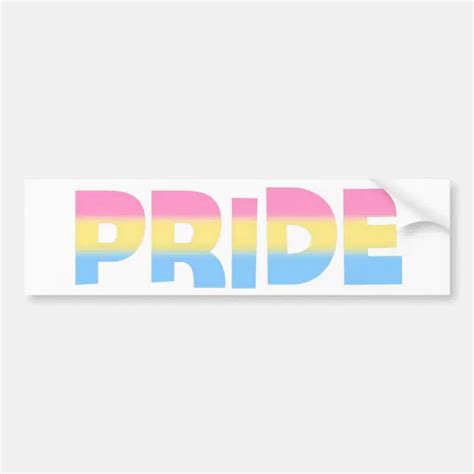 Pansexual Omnisexual Pride Bumper Sticker Zazzle