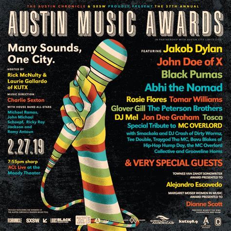 Austin Music Awards Reveals 2019 Lineup Punk Icons Big Name Scions Viral Rappers And More