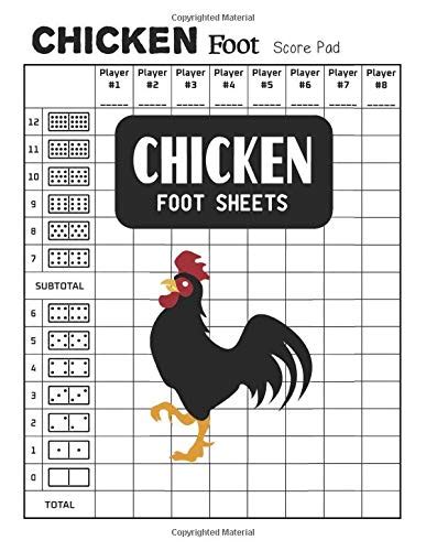 Buy Chicken Foot Sheets Chicken Foot Score Pad Mexican Train And