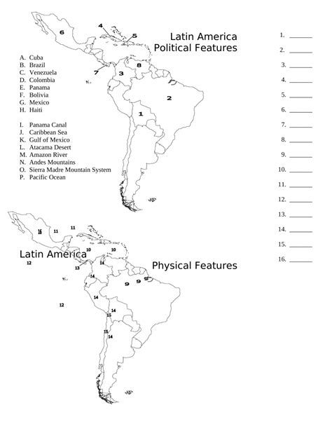Latin America Practice Maps Susan Murdock Library Formative