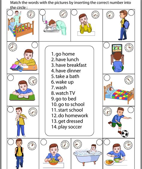 Daily Routines Vocabulary Worksheets Learning English Vrogue Co