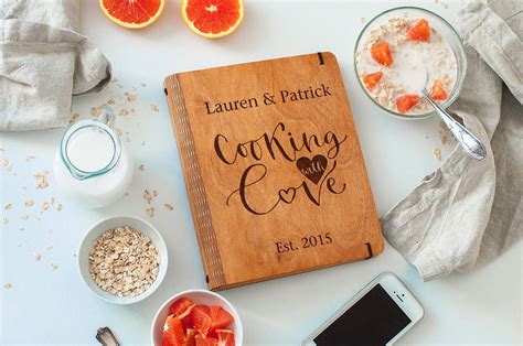 Personalized Wedding T Cookbook With Dividers Unique Etsy
