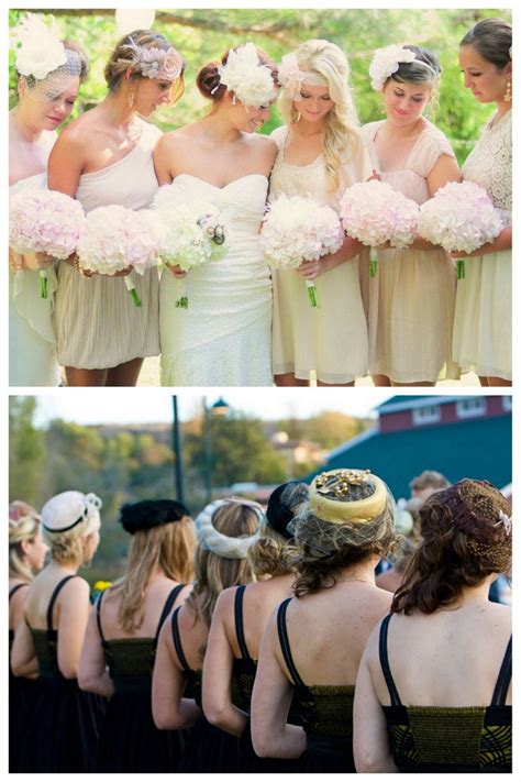 Mismatched Bridesmaids Accessories Hats Hairpieces Southbound Bride