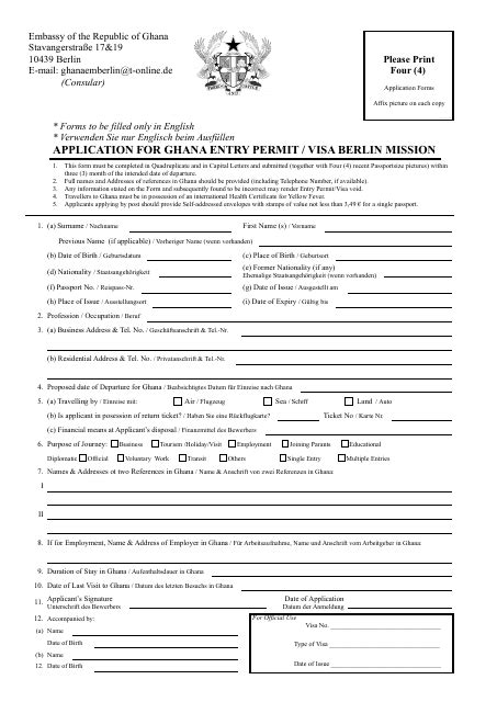 En Cours Kilauea Mountain Vanité Ghana Embassy Visa Application Form
