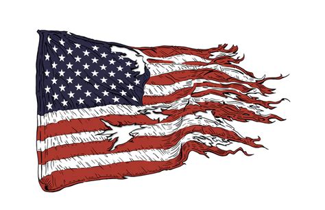 Ripped Flag Vector At Getdrawings Free Download