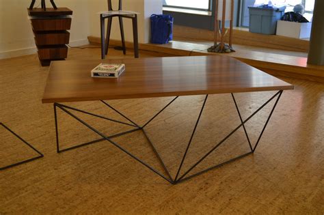 With its round shape and clear glass top, this coffee table will suit most modern or includes: Wire Frame Furniture by Ryan Laprise at Coroflot.com