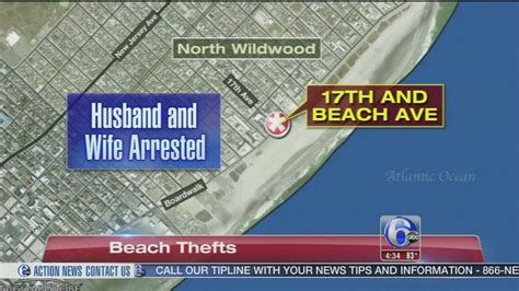 Phila Couple Arrested For Stealing From Beach Bags On Jersey Shore
